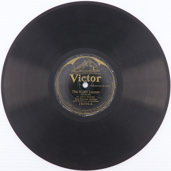 The Duncan Sisters – The Music Lesson /Baby Sister Blues  1923 10" 78 rpm Record - Picture 2 of 6